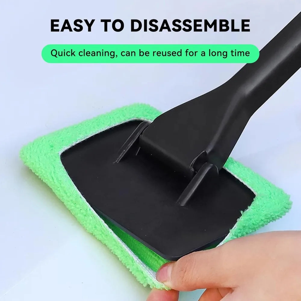 Szczotka do Mycia Szyb z Mikrofibrą (4x Ściereczki w Zestawie)