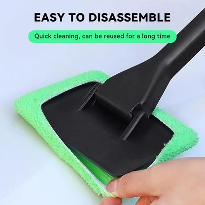 Szczotka do Mycia Szyb z Mikrofibrą (4x Ściereczki w Zestawie)