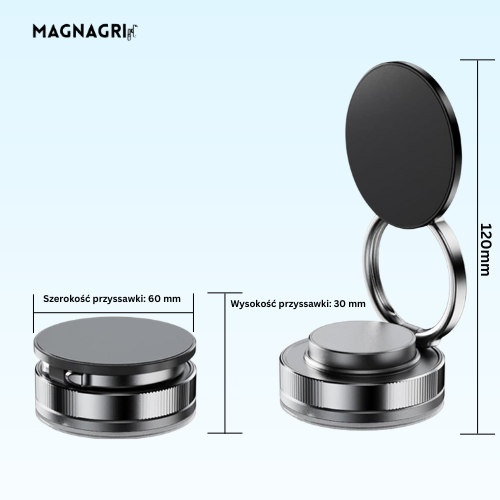 MagnaGrip™ – Magnetyczny Uchwyt na Telefon 360°